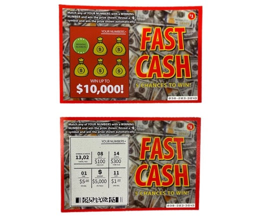 Fake Lottery Tickets-Pack 10 Tickets-Each Ticket est Senegal